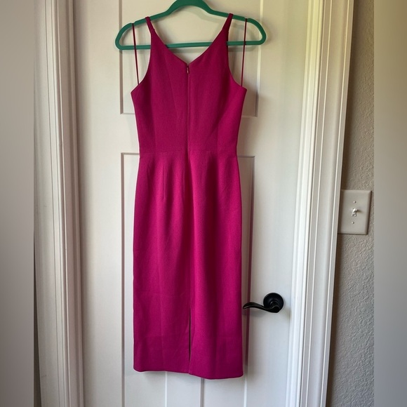 NWOT Dress the Population Iris Midi Dress in Bright Fuschia Size XS - Picture 8 of 8